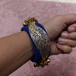 Blue bangle bracelet